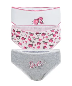 Kit de 3 Calcinhas Barbie Multicor 8