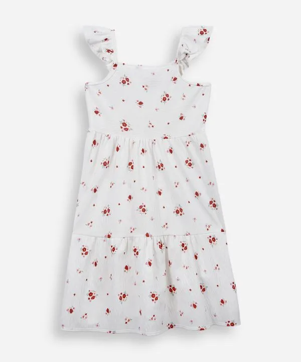 vestido infantil com recorte floral colorido 10