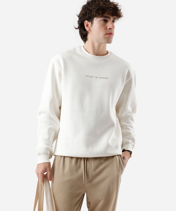 blusão masculino de moletom photoprint off white M