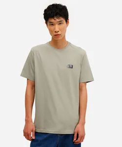 camiseta masculina de algodão new york verde G