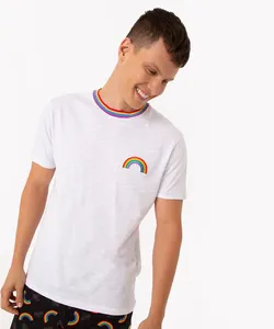 pijama curto de algodão pride manga curta branco G