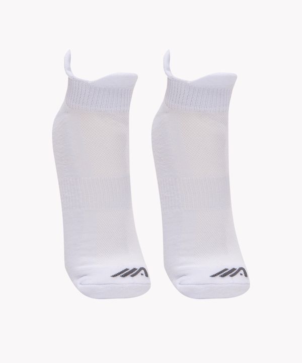 kit de 2 pares de meia training esportiva branco 34-39