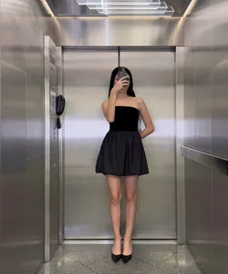 vestido curto balonê mindset preto PP