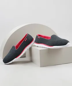 Tênis Feminino Actvitta Knit Esportivo Cinza Mescla Escuro 34