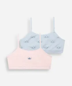 kit com 2 tops faixa infantil stitch colorido GG