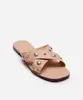 rasteirinha com tacha texturizada oneself bege 37