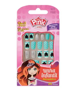 Unhas Autoadesivas Kiss New York Pink - Candy 1 Unidade Único