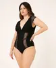 body com renda manga curta sem bojo preto 50