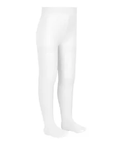 meia calça de tricot infantil texturizada lupo branca M