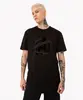 camiseta de algodão vingadores flocado manga curta preta P