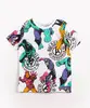 camiseta infantil de algodão manga curta heróis marvel off white 8