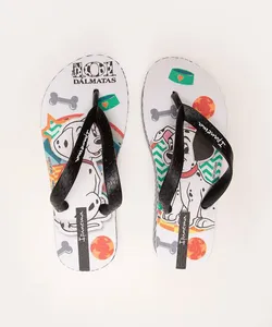 chinelo infantil dálmatas ipanema branco 31-32