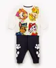 pijama de algodão infantil patrulha canina manga longa off white 5