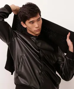 cachecol de tricot preto UNICO