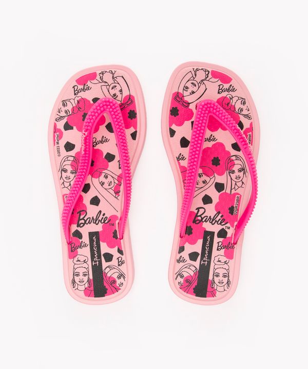 chinelo infantil barbie ipanema rosa claro 27-28