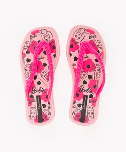 chinelo infantil barbie ipanema rosa claro 29-30