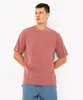 camiseta de algodão estonado manga curta rosa médio PP