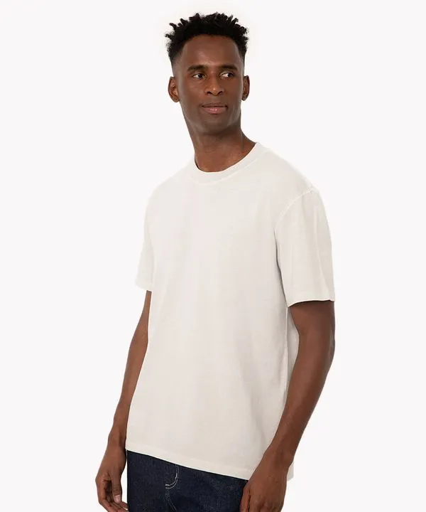 camiseta de algodão relaxed manga curta off white G