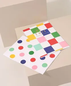 Kit de 2 Blocos de Papel Estampados Geométricos Branco Único