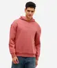 blusão masculino de moletom com capuz e bolsos whatever rosa P