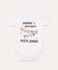 body infantil manga curta primeira festa junina off white 18-24