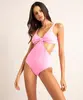 maiô body texturizado com amarração bojo removível proteção uv50+ além dos mares noronha manu gavassi rosa GG