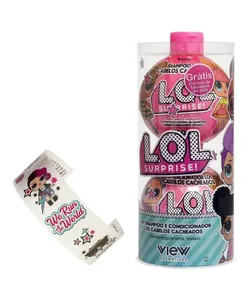 Kit Infantil LOL Surprise Cachos Shampoo + Condicionador com Cartela de Tatuagem - 1 Unidade Único Único