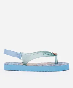 chinelo de dedo infantil dinossauro azul 21