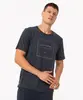 camiseta de malha manga curta califórnia azul marinho G