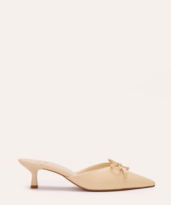 mule bico fino com laço mindset amarelo 34