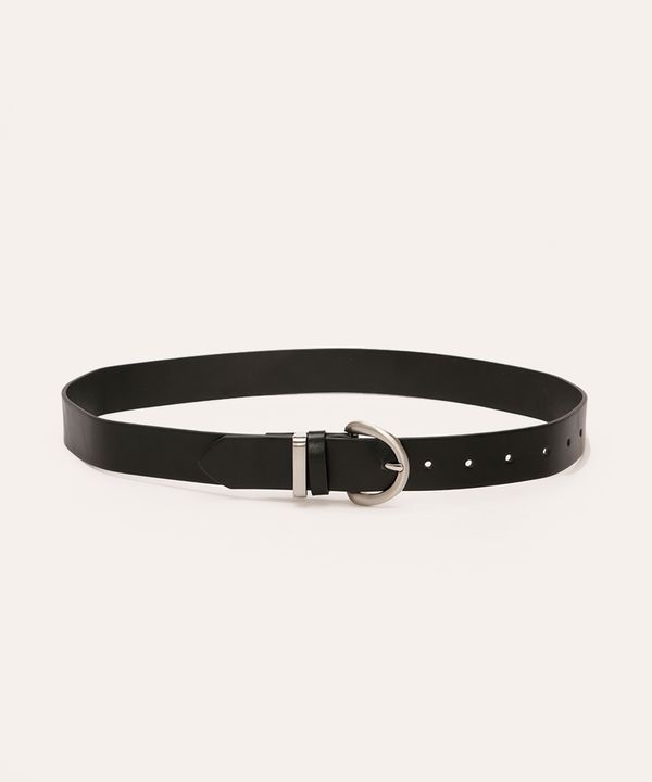 cinto fivela escovada preto 105CM