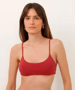biquíni top bojo removível proteção uv rosa M