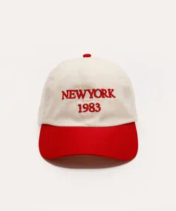 boné de sarja aba curva new york off white UNICO