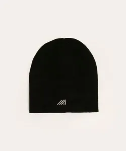 gorro de tricô dupla face cinza médio Único