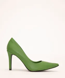 scarpin salto alto fino oneself verde 37