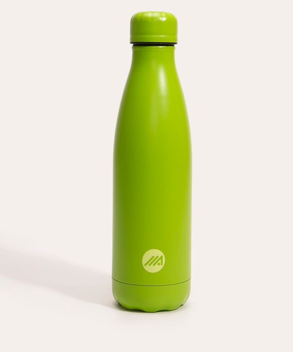 garrafa de aço inox esportiva verde Único