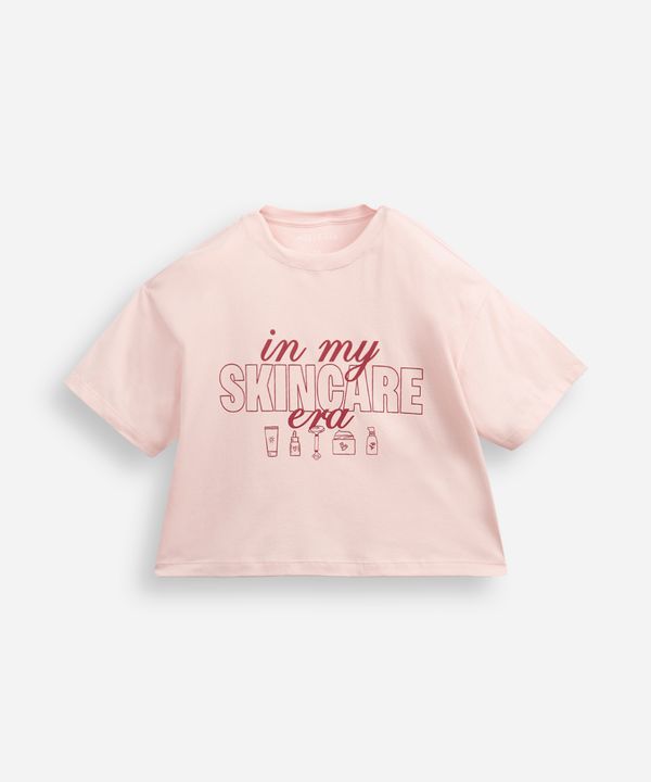 camiseta boxy cropped skincare rosa 14