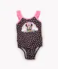 maiô infantil minnie mouse com proteção uv preto 3