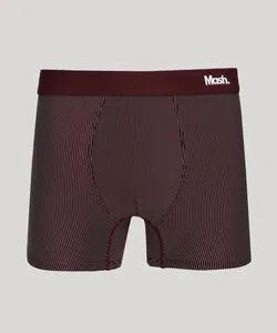 Cueca Masculina Mash Boxer Risca de Giz Vinho P
