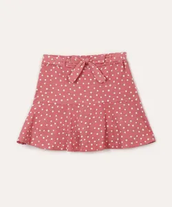 saia infantil babados rosa 10