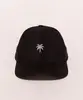 Boné Feminino Bordado de Coqueiro Aba Curva Preto Único
