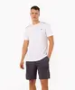 camiseta com recortes e setas manga curta esportiva branco G