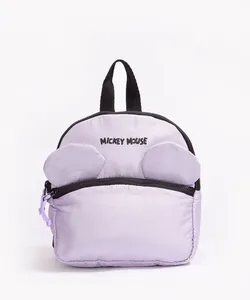 mochila infantil mickey com orelhas lilás Único
