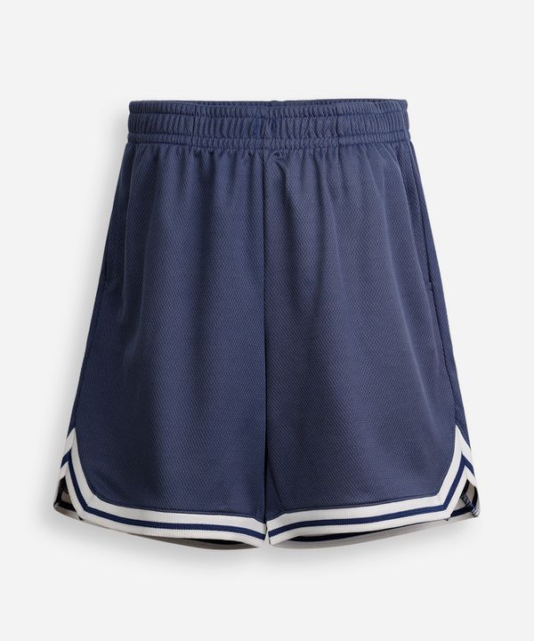 bermuda esportiva infantil texturizada azul 4