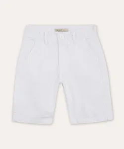 bermuda de sarja infantil bolso chino branca 6