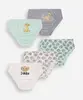 kit de 5 cuecas infantis de algodão simba colorido 10