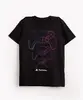 camiseta de malha infantil Playstation manga curta preta 10