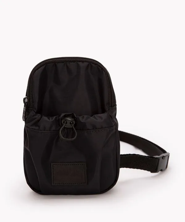 bolsa shoulder bag de cotelê com bolso preto Único