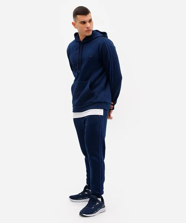 calça jogger de moletom esportiva azul M