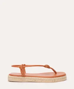 rasteirinha flatform texturizada oneself marrom 35